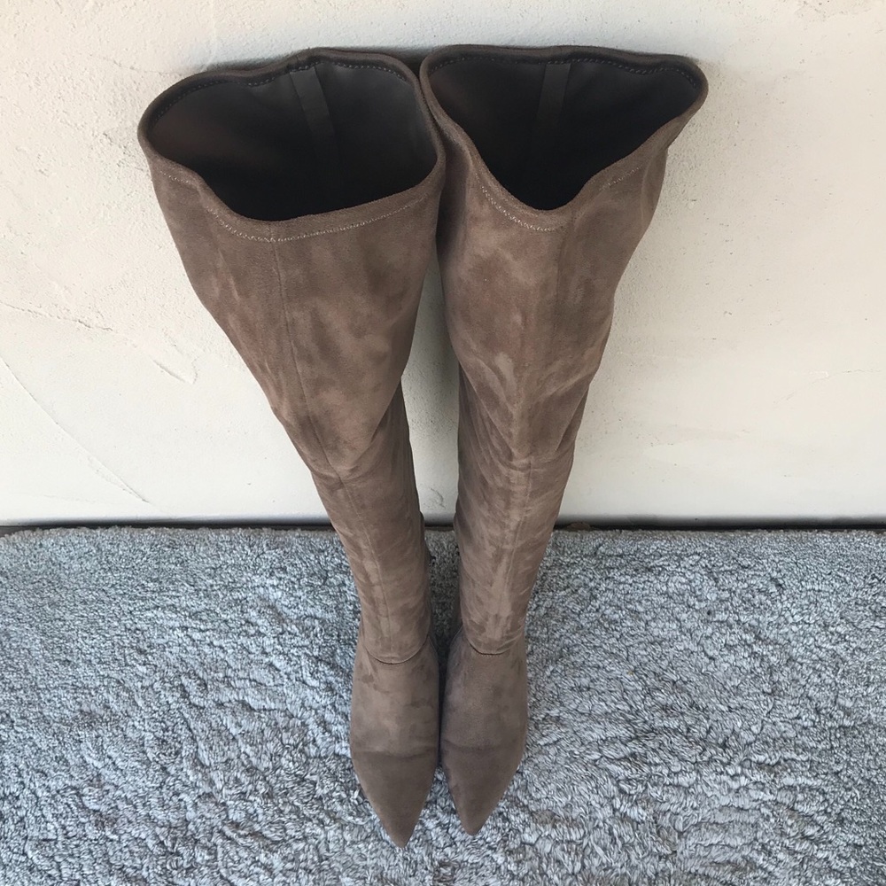 Aldo Beila over the knee boot brown suede size 6